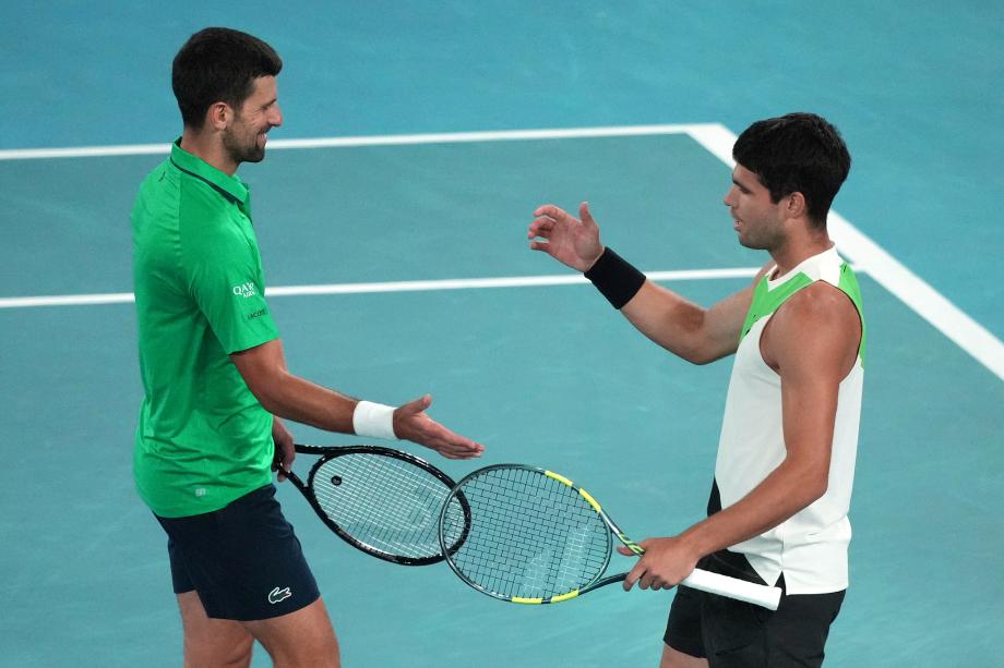 [图]战胜德约科维奇 阿尔卡拉斯生涯首夺澳网冠军